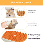 USB Rechargeable Pet Steam Brush & Massage Comb