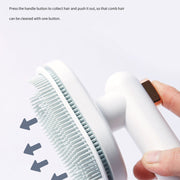 Self-Cleaning Pet Grooming Brush for Dogs & Cats