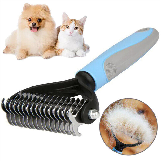 Pet Grooming Brush for Shedding & Undercoat Removal