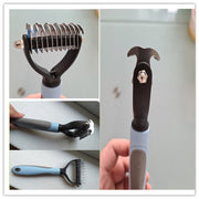 Pet Grooming Brush for Shedding & Undercoat Removal