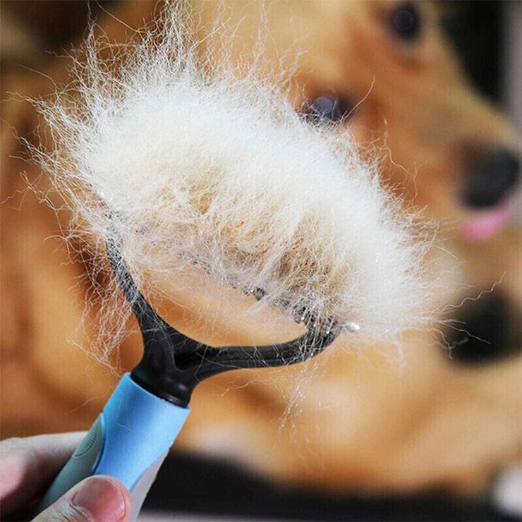 Pet Grooming Brush for Shedding & Undercoat Removal