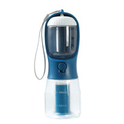 Portable Dog Water Bottle with Food & Waste Bag Holder