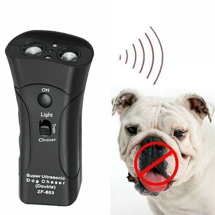 3-in-1 Ultrasonic Anti-Bark Dog Trainer with LED Light