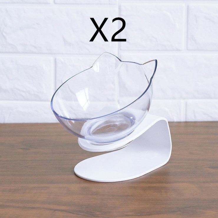 Non-Slip Raised Cat Bowl with Stand – Pet Feeder