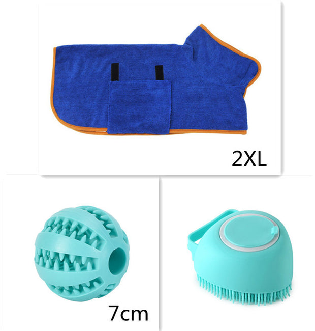 Silicone Dog Bath Brush - Pet Grooming & Massage Glove