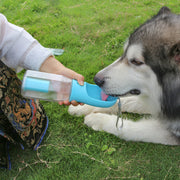 3-in-1 Leak-Proof Pet Water Bottle with Feeder & Waste Bag