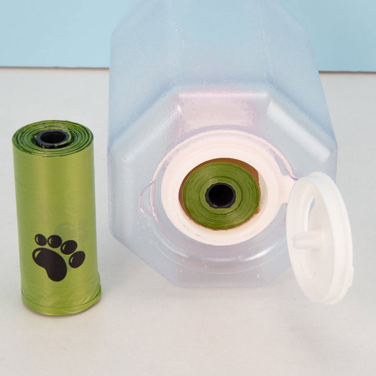 3-in-1 Leak-Proof Pet Water Bottle with Feeder & Waste Bag