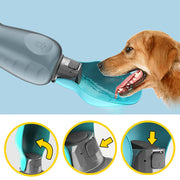 800ml Portable Dog Water Bottle - Leakproof Travel Bowl