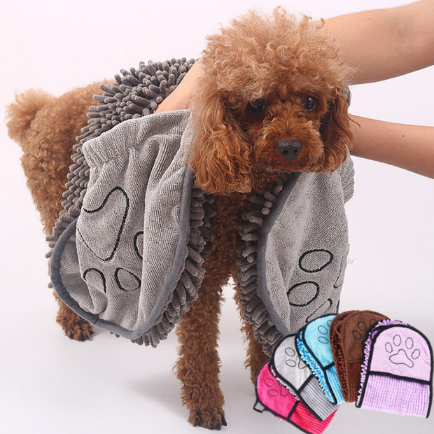 Super Absorbent Pet Bath Towel – Quick-Dry Microfiber