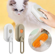 3-in-1 Cat & Dog Steam Brush for Pet Grooming & Hair Removal