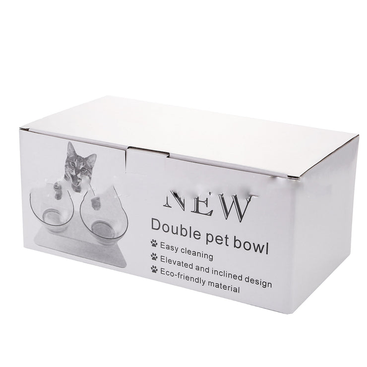 Non-Slip Raised Cat Bowl with Stand – Pet Feeder