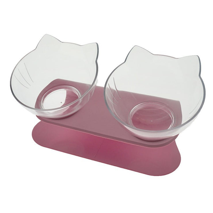 Non-Slip Raised Cat Bowl with Stand – Pet Feeder