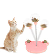 Interactive Cat Feeder Toy - Food Dispenser & Puzzle