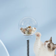 Interactive Cat Toys 2-in-1 Spring Turntable Ball Kit