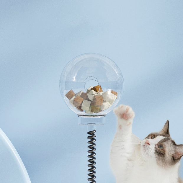 Interactive Cat Toys 2-in-1 Spring Turntable Ball Kit