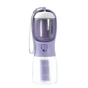 Portable Dog Water Bottle with Food & Waste Bag Holder