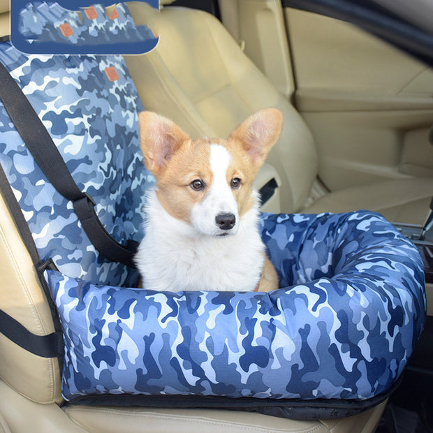 Pet Travel Car Seat for Small & Medium Dogs - Car Kennel Cushion