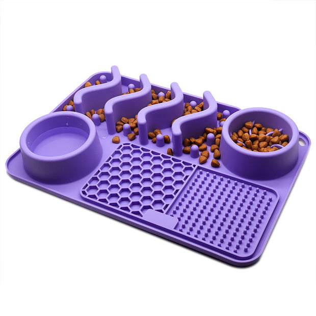 Pet Silicone Licking Pad - Multifunctional Dog Food Mat