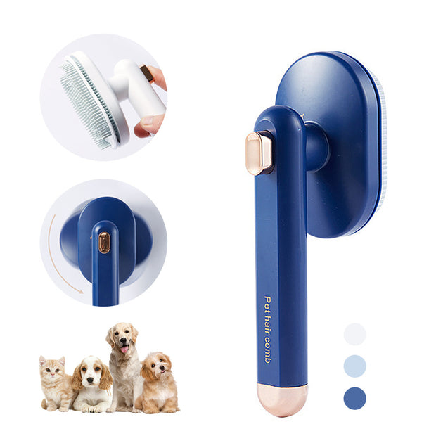 Self-Cleaning Pet Grooming Brush for Dogs & Cats