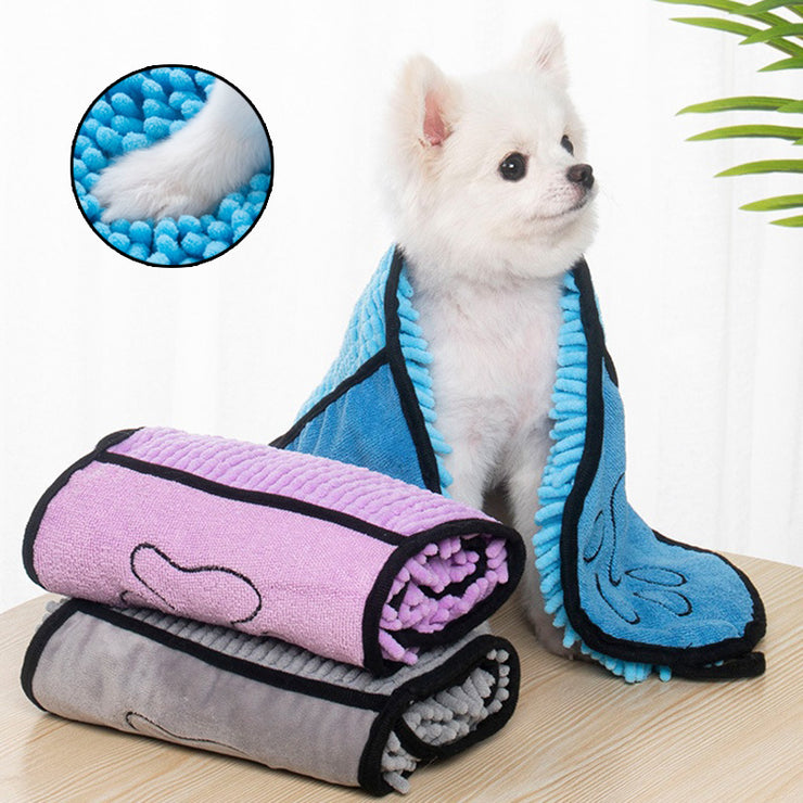 Super Absorbent Pet Bath Towel – Quick-Dry Microfiber