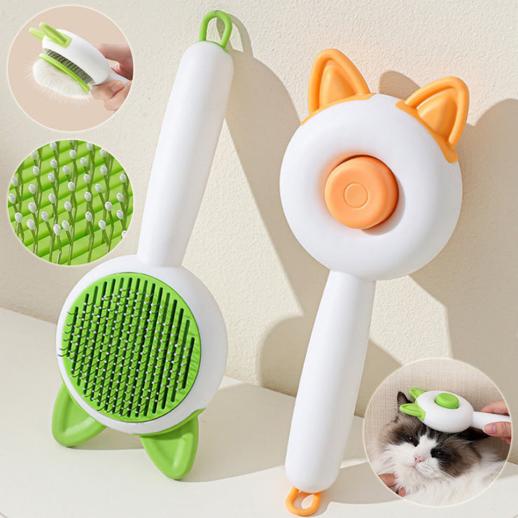 Self-Cleaning Pet Hair Brush for Dogs & Cats – Grooming Tool