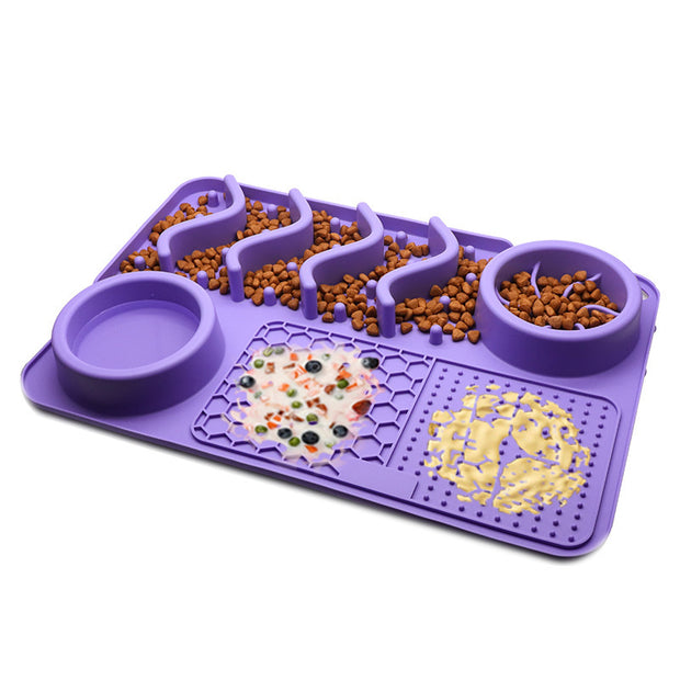 Pet Silicone Licking Pad - Multifunctional Dog Food Mat