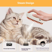 USB Rechargeable Pet Steam Brush & Massage Comb