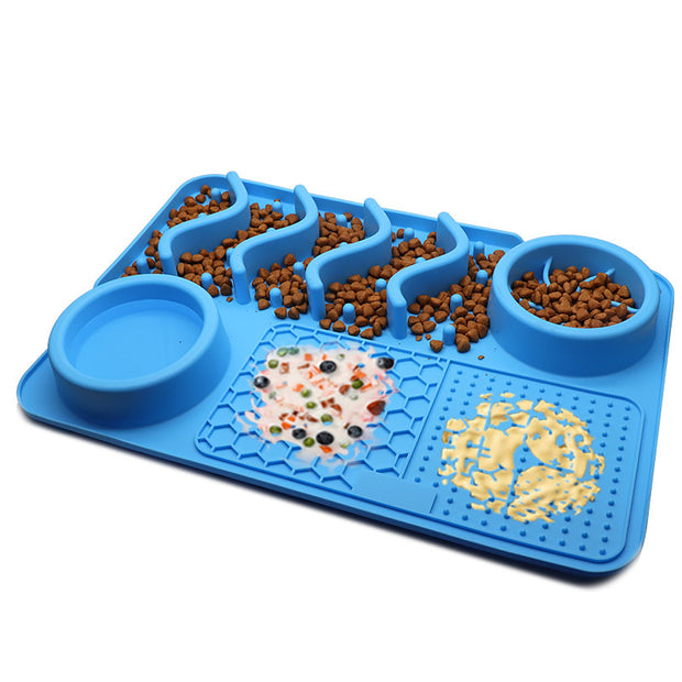 Pet Silicone Licking Pad - Multifunctional Dog Food Mat