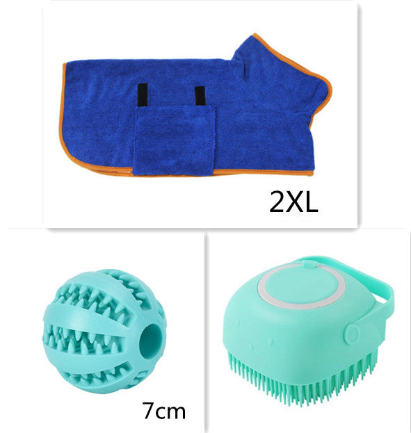 Silicone Dog Bath Brush - Pet Grooming & Massage Glove