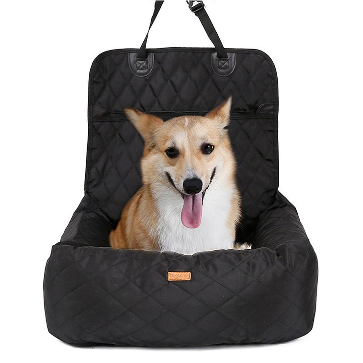 2-in-1 Dog Car Seat & Travel Bed – Foldable & Padded